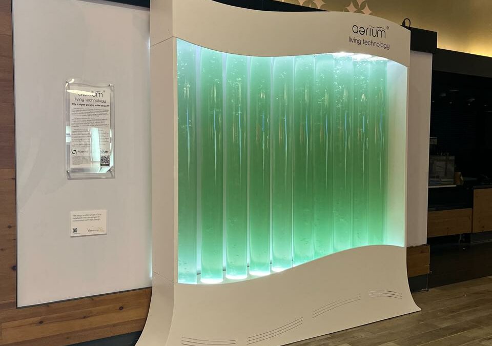 AlgenAir Installed a Giant Algae Air Purifier at The Pittsburgh International Airport
